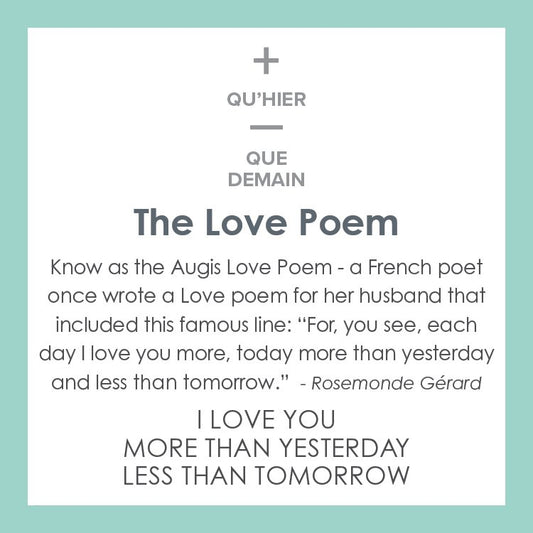 Love Poem Tag Silver