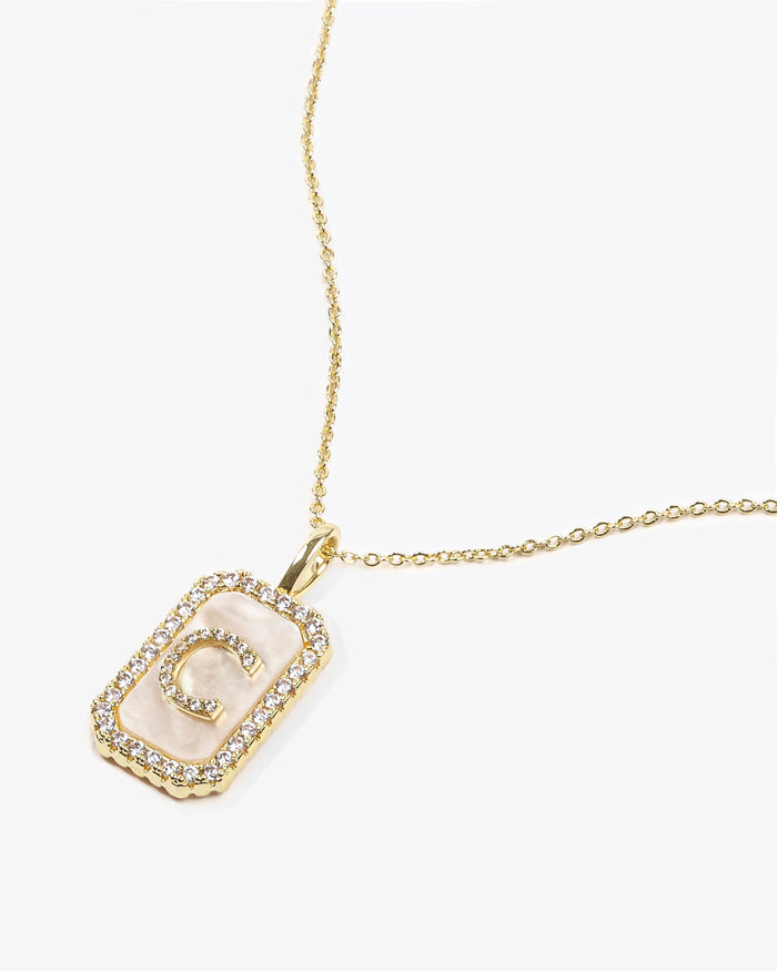 Love Letters Double-Sided Necklace Gold C