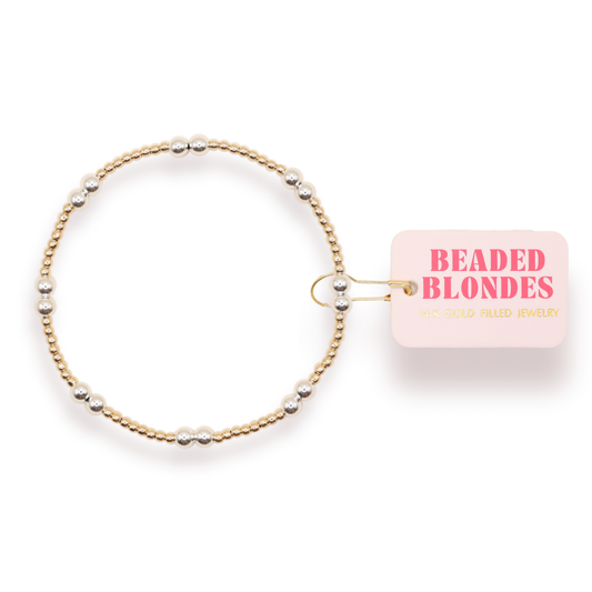 Leah Bracelet in Gold with Silver