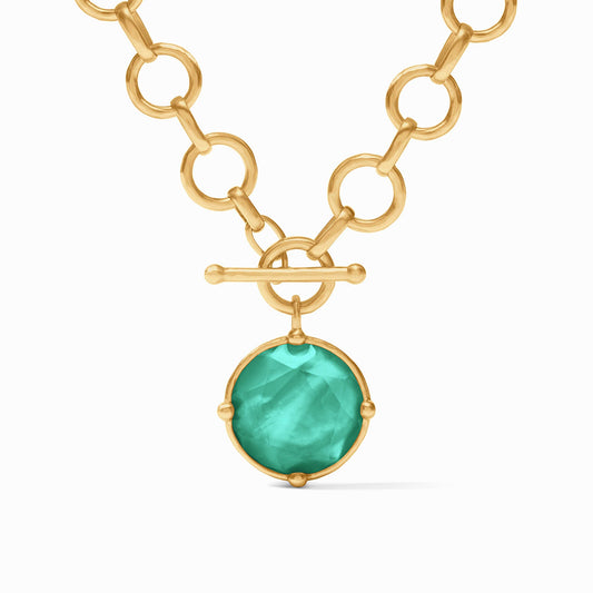 Honeybee Demi Necklace Iridescent Emerald Green