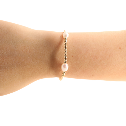 Pearl Poppi Bracelet in Gold - Extended Size