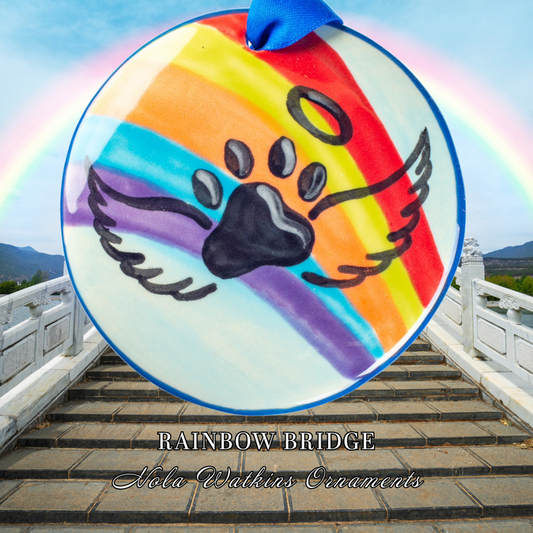 Rainbow Bridge Hand-Painted Ornament