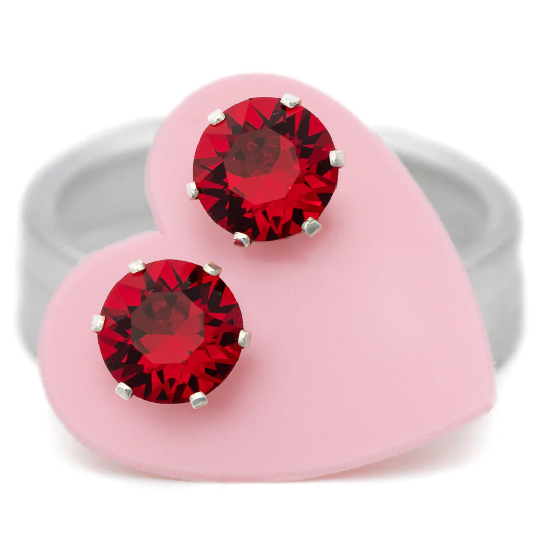 Ruby Mini Bling Earrings