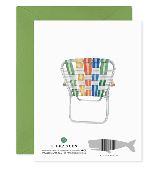 Lawn Chair Dad Greeting Card