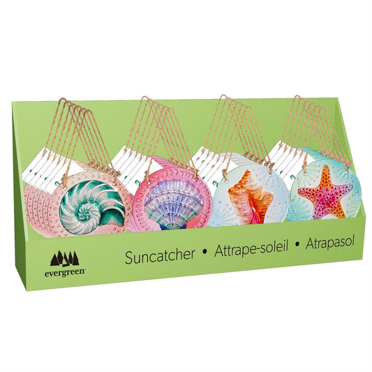 Palm Beach Suncatcher, Round Hand-painted