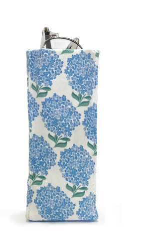 "Looking Good" Standing Triangular Weighted Eyeglasses Holder - Hydrangeas
