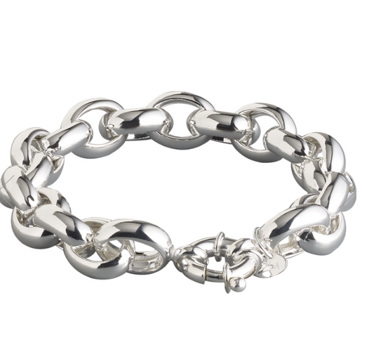 Rolo Large Bracelet Silver 13mm