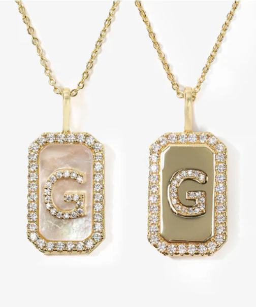 Love Letters Double-Sided Necklace Gold G