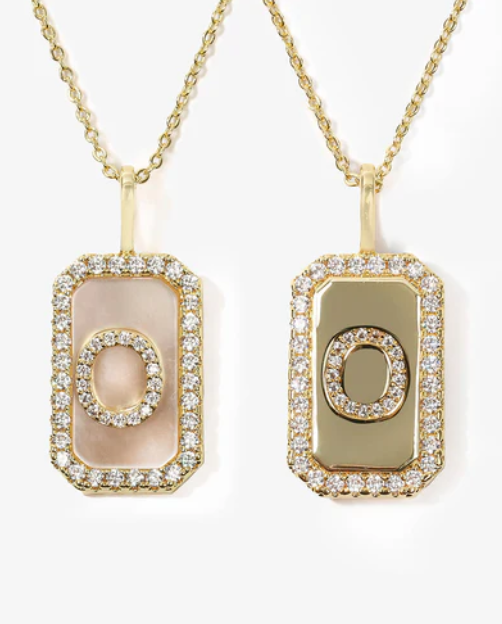Love Letters Double-Sided Necklace Gold O
