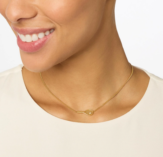 Tennis Racquet Delicate Necklace