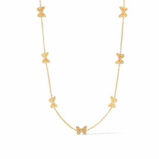 Butterfly Delicate Station Necklace