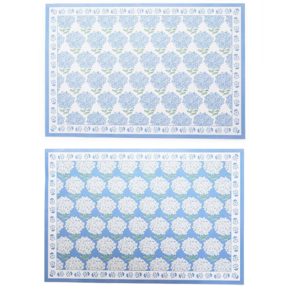 Hydrangea 40 Pc Paper Placemat Book