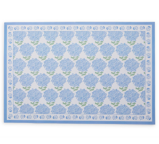 Hydrangea 40 Pc Paper Placemat Book