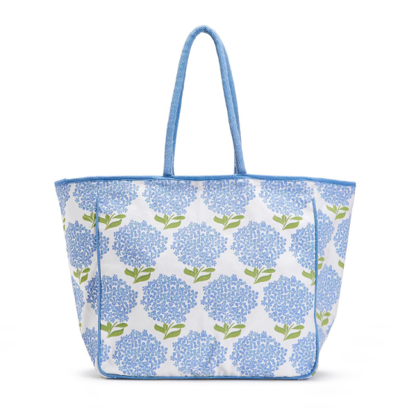 Hydrangea Printed Tote Bag - Cotton Canvas