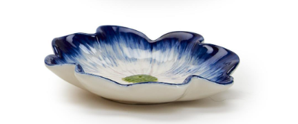 Hand Painted Forget Me Not Trinket Tray