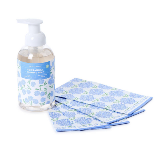 Hydrangea Foaming Soap w/20 Napkins
