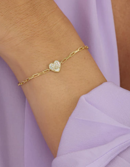 Baby Love Letters Heart Bracelet
