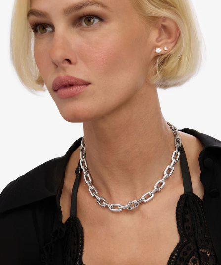 Lil Frankie Chain Necklace Silver