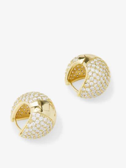 Norah Pave Earrings Gold