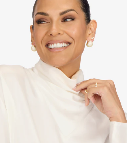Norah Pave Earrings Gold