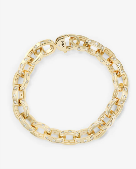 Ashley Chain Link Bracelet 9mm Gold