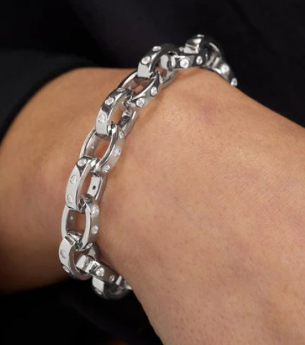 Ashley Chain Link Bracelet 9mm Silver