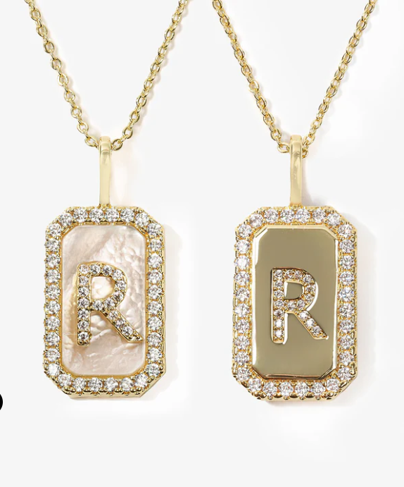 Love Letters Double-Sided Necklace Gold R