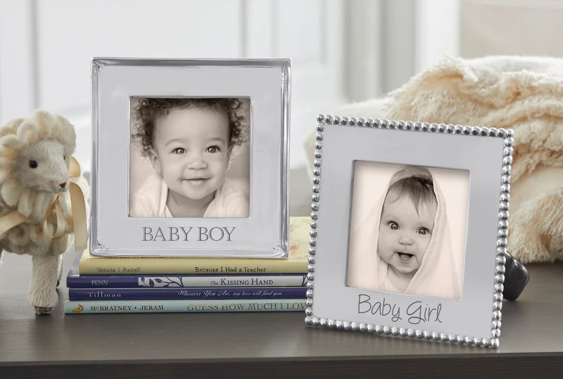 BABY BOY Beaded 4x4 Frame