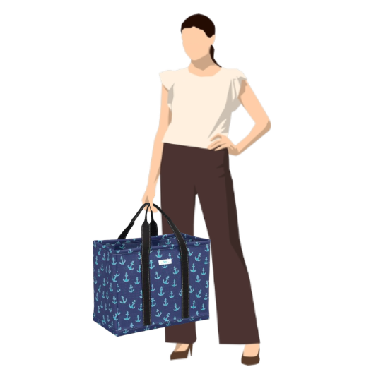 Woven Tote Large Roadtripper - Sailors Delight