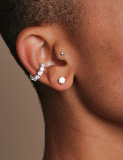 "Oh She Fancy" Ear Cuff Silver