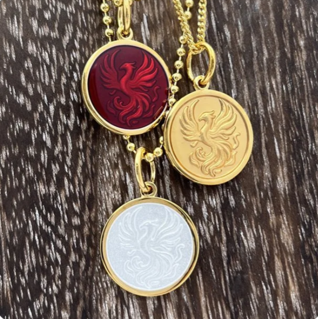 Pheonix Pendant All Gold