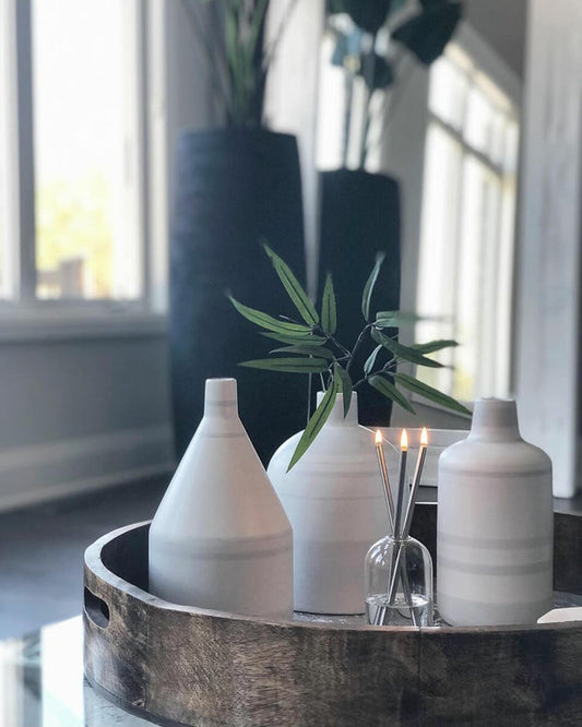 Everlasting Candle  - Wylie Collection - Silver Candlesticks
