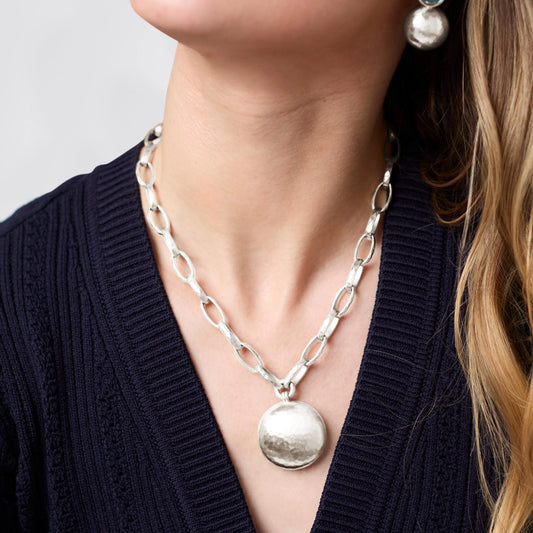 Solara Silver Necklace