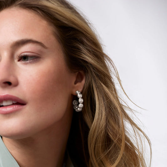 Solara Nova Hoop Silver