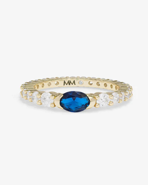 Maven Ring Gold-Blue Sapphire