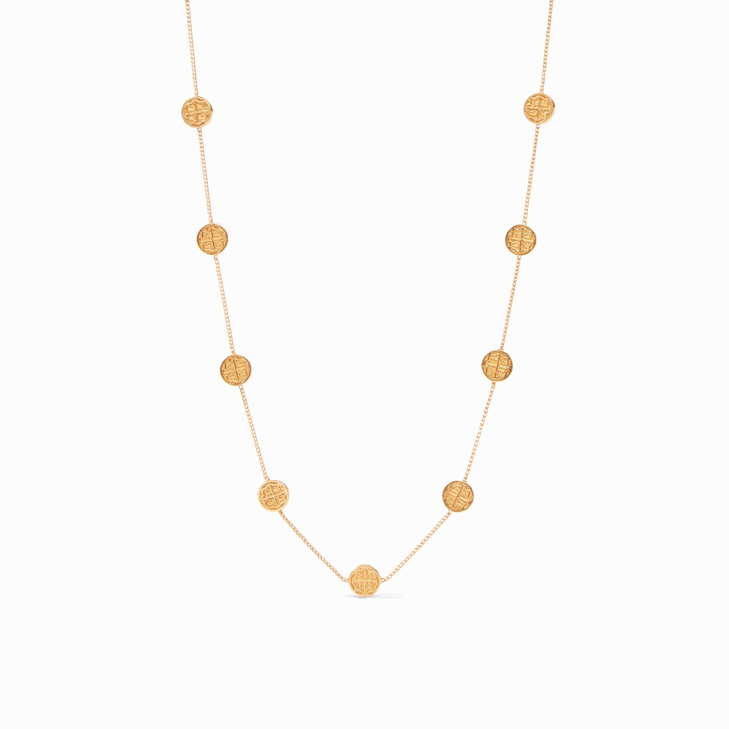 Valencia Delicate Station Necklace Gold