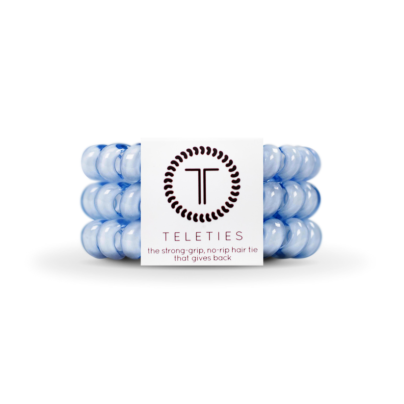 Washed Denim Hair Ties Large