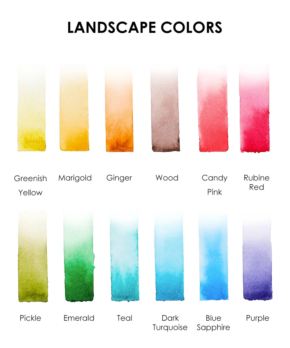Watercolor Coloring Club Box - Landscape