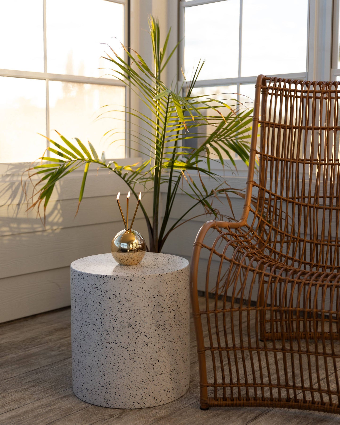 Everlasting Candle - Neva Vase Metallic Gold