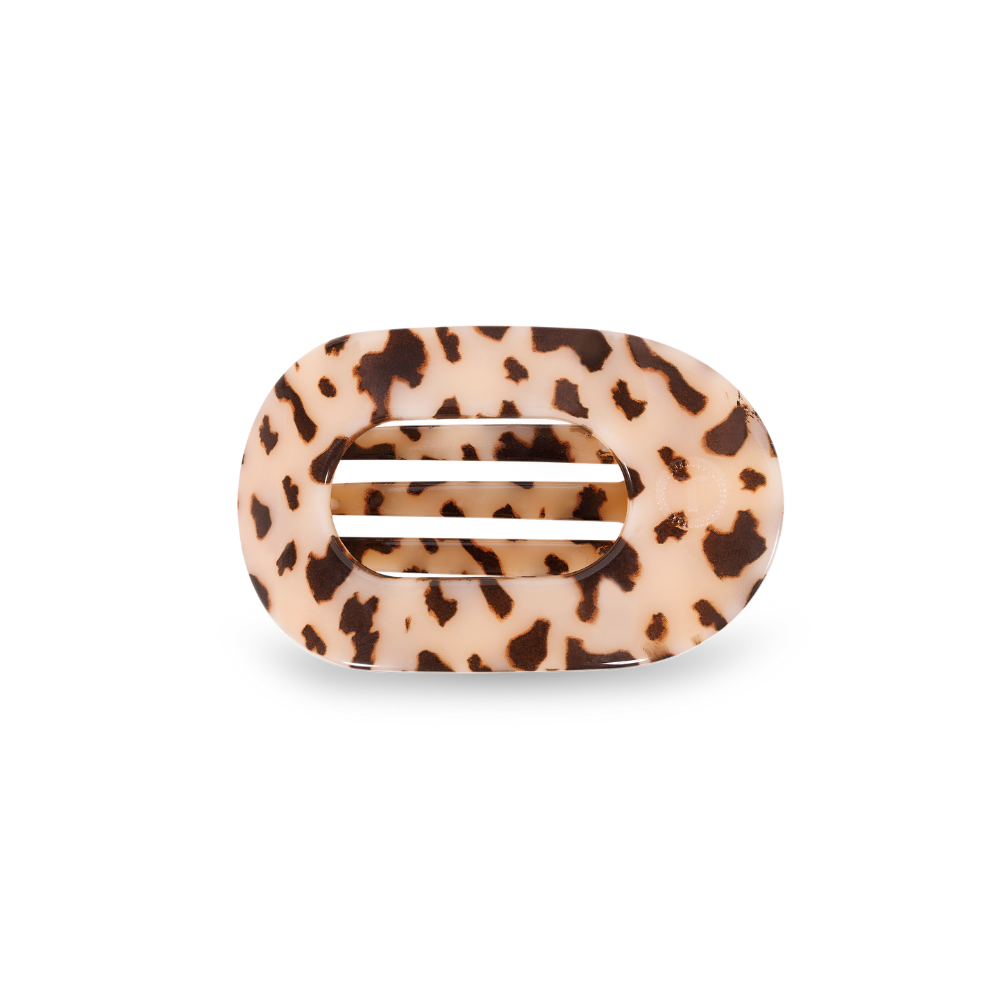 Blonde Tortoise Small Round Flat Hair Clip