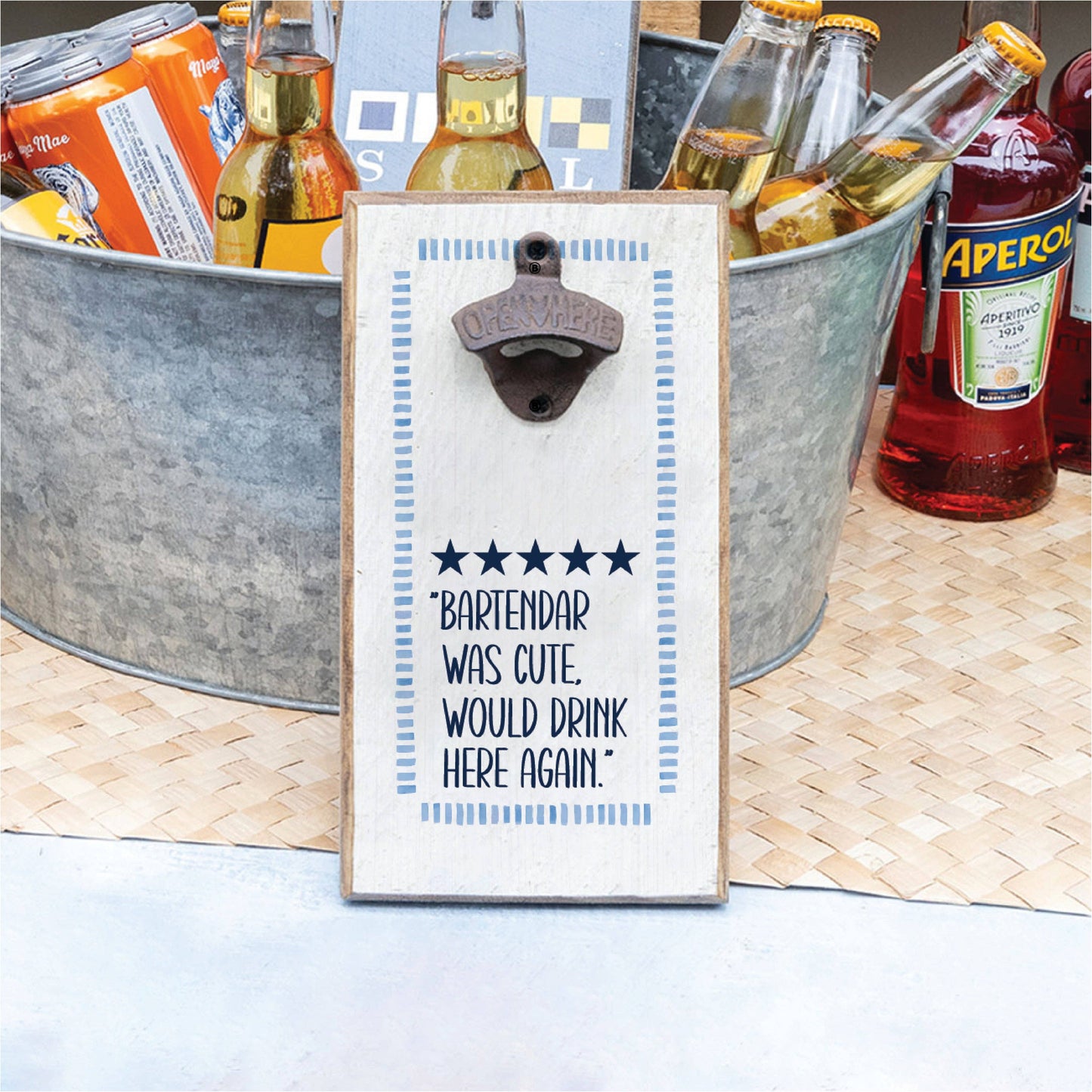 Bartender Was Cute Bottle Opener | Bar Decor | Bar Gift