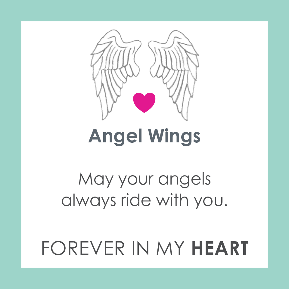 Angel Wings Heart Silver