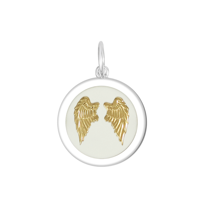 Angel Wings Heart Gold