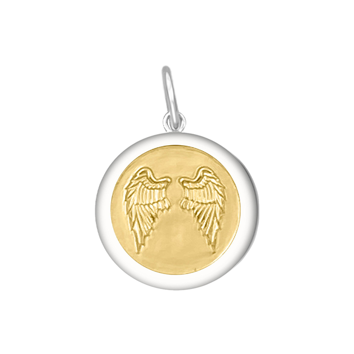 Angel Wings Heart Gold