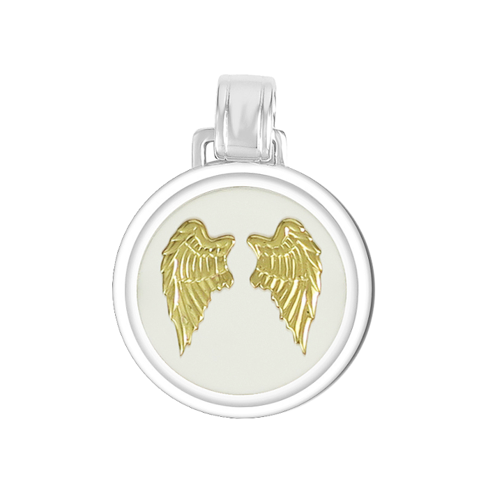 Angel Wings Heart Gold
