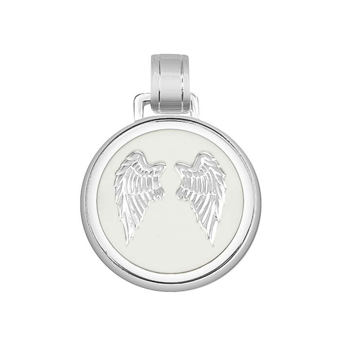 Angel Wings Heart Silver