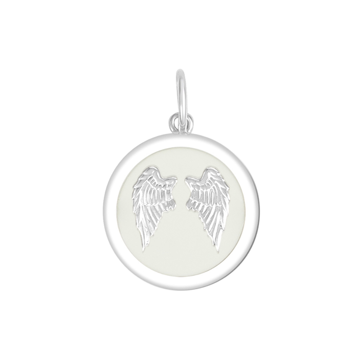 Angel Wings Heart Silver