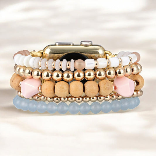 Apricot Mist Stretch Apple Watch Strap