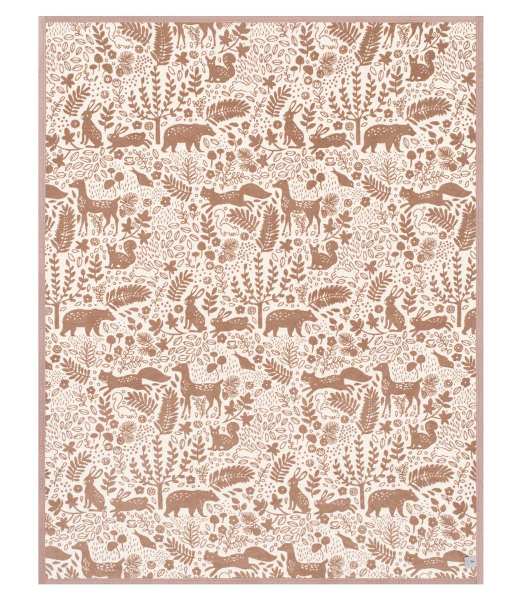Whimsical Woods Sepia Blanket