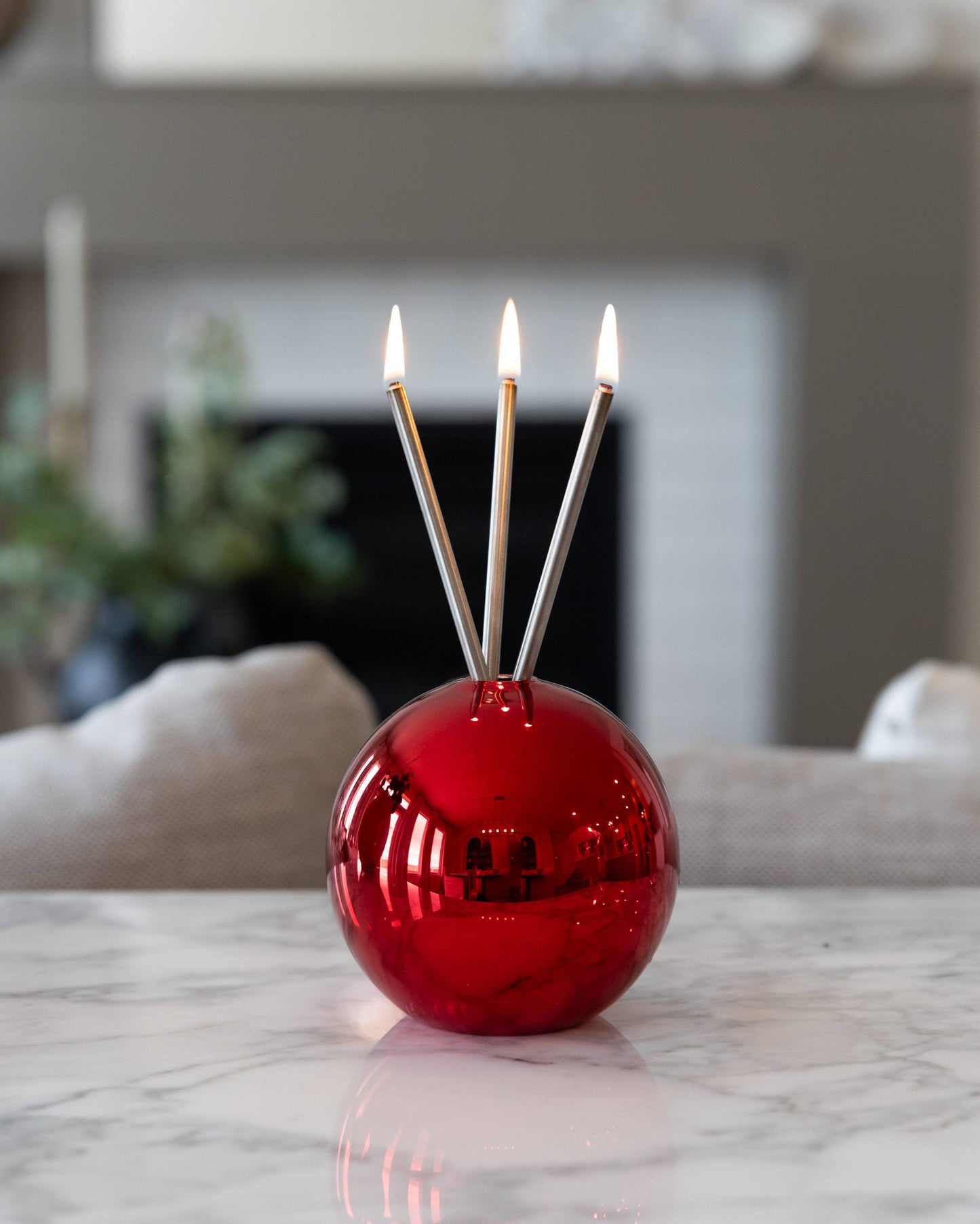 Everlasting Candle - Neva Vase Metallic Red